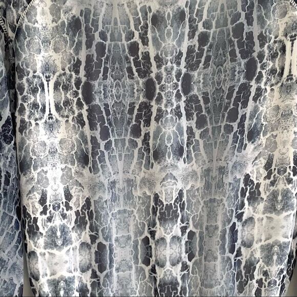 HAUTE HIPPE Tie-Dye Boho Gypsy V-Neck Long Sleeve Mini Dress Blue XS - Picture 7 of 8